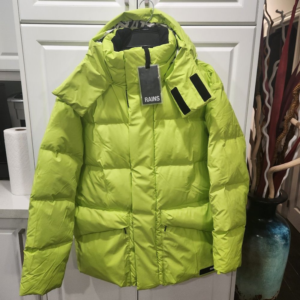 Rains Hooded Padded-Design Jacket